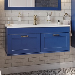 Sanflor Тумба под раковину Ванесса 105 подвесная индиго – фотография-1