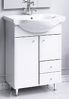 Aqwella Тумба с раковиной Барселона 65 с корзиной