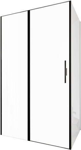 Allen Brau Душевой уголок Priority 120x80 3.31033.BBA/3.31042.BBA чёрный браш – фото-1