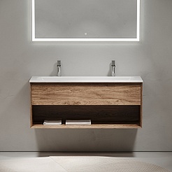 Sancos Мебель для ванной Marmi 1.0 120 для двоих дуб чарльстон – фотография-4