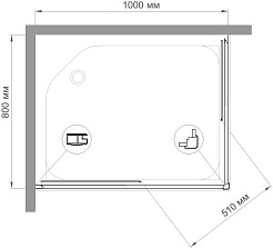 Royal Bath Душевой уголок HPD-T 100х80х185 – фотография-4