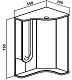 Runo Мебель для ванной Бис L угловая – фотография-16
