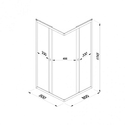 Triton Душевой уголок Вельвет-К 80/80 Щ0000071052 – фотография-3