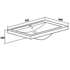 Runo Мебель для ванной Фостер 70 – фотография-6