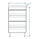 Stella Polare Тумба с раковиной Ванесса 50 напольная – картинка-9