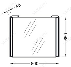 Jacob Delafon Мебель для ванной "Reve 80" EB566-270 – фотография-2