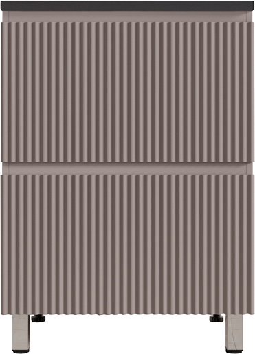 Style Line Тумба с кварцевой раковиной серый шелк Марокко 60 Plus Соул тауп темный – фото-1