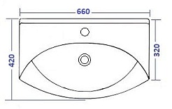 Opadiris Тумба с раковиной Клио 65 белый матовый – фотография-2