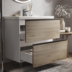 Vigo Тумба с раковиной Cross 800-0-2 дуб давос натуральный – фотография-4