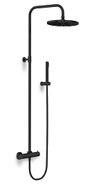 Paini Система душевая Cox 78PZ689TH 250 мм, с термостатом, черный брашированный PVD (PZ) – фотография-1