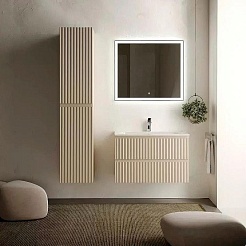 Sancos Тумба с раковиной Snob R 80 beige soft – фотография-4