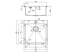 Zorg Кухонная мойка "Inox PVD" SZR-51 GRAFIT – фотография-2