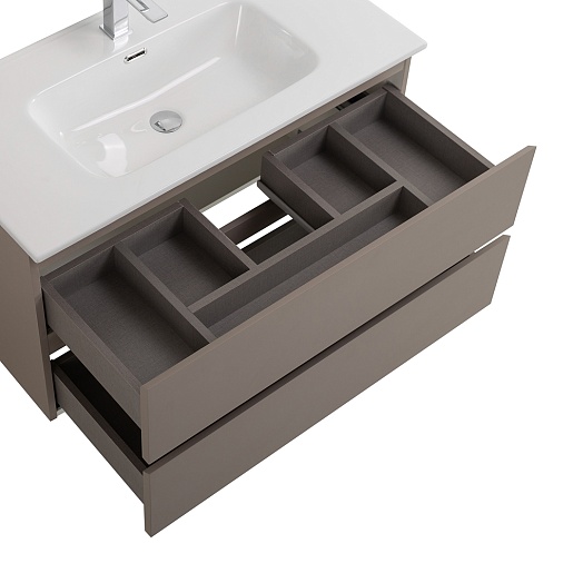 BelBagno Тумба под раковину Kraft 100 подвесная Бежевый матовый – фотография-4