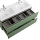 Cezares Тумба с раковиной Duet-N 120 с 4 ящиками подвесная фисташковый софт CZR-8073-120-2 – фотография-25