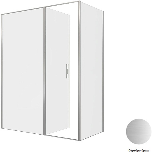 Allen Brau Душевой уголок Priority 160x80 3.31038.BA/3.31041.BA серебро браш – фотография-4