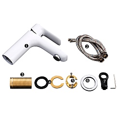 Gappo Смеситель для раковины G48 G1048 белый/хром – фотография-2