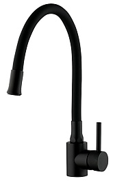 Frap Смеситель для кухни F40994-6 черный – фотография-1