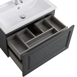 Cezares Тумба под раковину Giubileo 80 подвесная титан – фотография-4