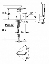 Grohe Смеситель "Eurosmart Cosmopolitan 23125000" – фотография-2