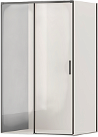 Vincea Душевой уголок Soft 2 100x90 VSR-3SO29010CLGM профиль вороненая сталь стекло прозрачное