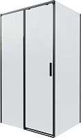 Vincea Душевой уголок Soft 2 110x90 VSR-3SO29011CLGM профиль вороненая сталь стекло прозрачное