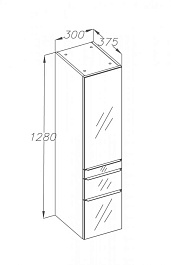  Пенал Кристалл R титан/белый – фотография-2