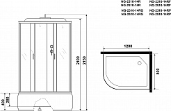 Niagara Душевая кабина Classic NG-2510-14RG – фотография-15