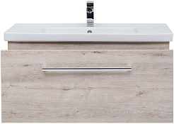 Dreja Тумба под раковину Big Inn 100 подвесная дуб кантри – фотография-7