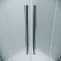 Grossman  Душевой уголок Galaxy 120x70x195 профиль хром стекло шиншилла – фотография-10