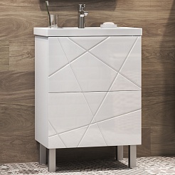 Vigo Мебель для ванной Geometry 2-500 белая – фотография-3