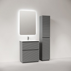 Sancos Тумба под раковину напольная Folk Floor 70 ergraut soft – фотография-4