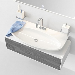 Aqwella Мебель для ванной Genesis 100 миллениум серый – фотография-5