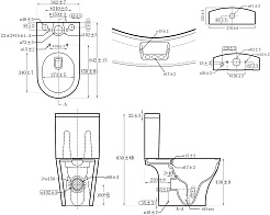 Azario Унитаз-компакт Vise AZ-1343BT безободковый с бачком с сиденьем микролифт белый – фотография-13