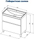 Aquanet Тумба с раковиной Вега 80 Flat белая – картинка-40