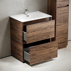 Sancos Тумба с раковиной Libra Floor 70 дуб чарльстон раковина Element 71 CN7007 – фотография-3