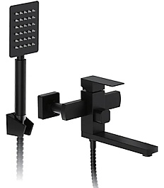 Frap Смеситель для ванны с душем H802-6 F32802-6 черный – фотография-1