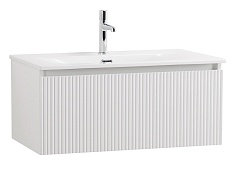 BelBagno Тумба с раковиной Uno 80 подвесная Bianco Opaco с раковиной BB-8099-3-80