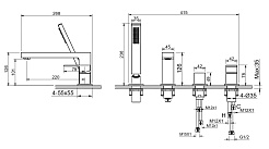 Aquatek Смеситель на борт ванны Либра AQ1648MB матовый черный – фотография-9