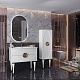 Opadiris Мебель для ванной Ибица 90 с овальным зеркалом белая/золото – картинка-18