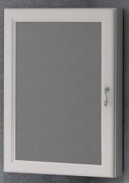 Opadiris Зеркало-шкаф для ванной Клио 45 L белый матовый – фотография-1