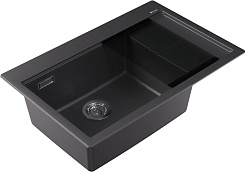 Florentina Мойка кухонная Россана 780 L черная – фотография-2