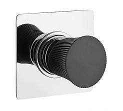 Paini Смеситель для душа Domus 18CR690PZ встраиваемый, хром/брашированный чёрный – фотография-1