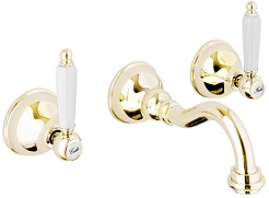 Webert Смеситель Dorian DO750404010 золото, для раковины – фотография-1