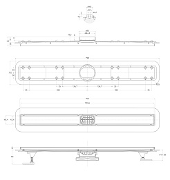 BelBagno Душевой лоток Luce 80 чёрный – фотография-3