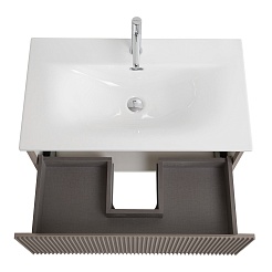 BelBagno Тумба под раковину Uno 80 с 1 ящиком подвесная Бежевый матовый – фотография-8