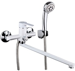 Frap Смеситель для ванны H41 F2241 белый/хром – фотография-1