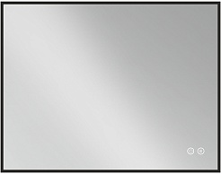 Vincea Зеркало 80x60 VLM-3VN800B-2 с ореольной подсветкой и антизапотеванием черное – фотография-1