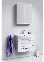 Aqwella Тумба с раковиной Аллегро 65 подвесная – фотография-3