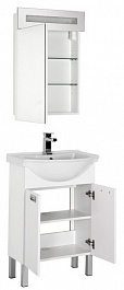 Aquanet Мебель для ванной "Адель 60" белый – фотография-3