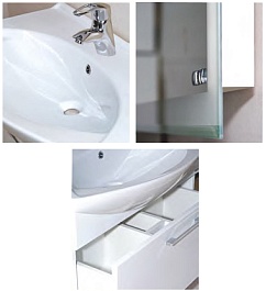 Misty Тумба с раковиной Веста 65 – фотография-4